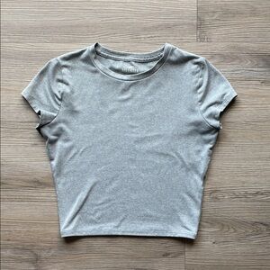 Hollister Light Gray Short Sleeve Tee